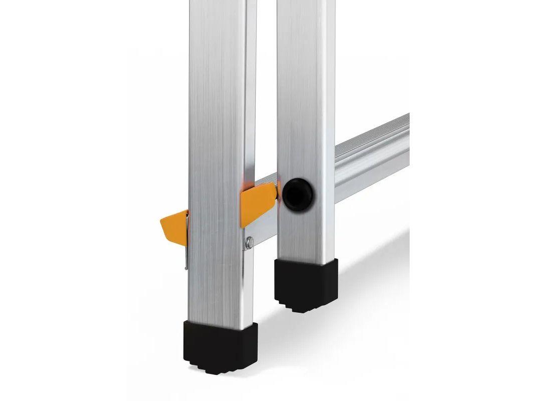 Drabest Tool Tray Ladder - Enkelzijdig - Aluminium - 8 Treden - Met Handrail