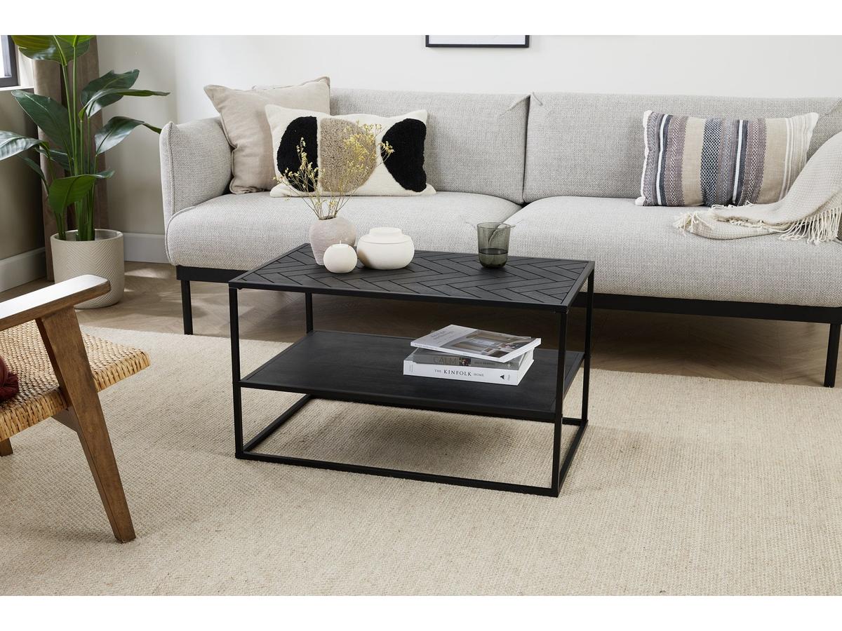 Lifa Living Salontafel Dijon - Zwart - 90 x 45 x 45 cm