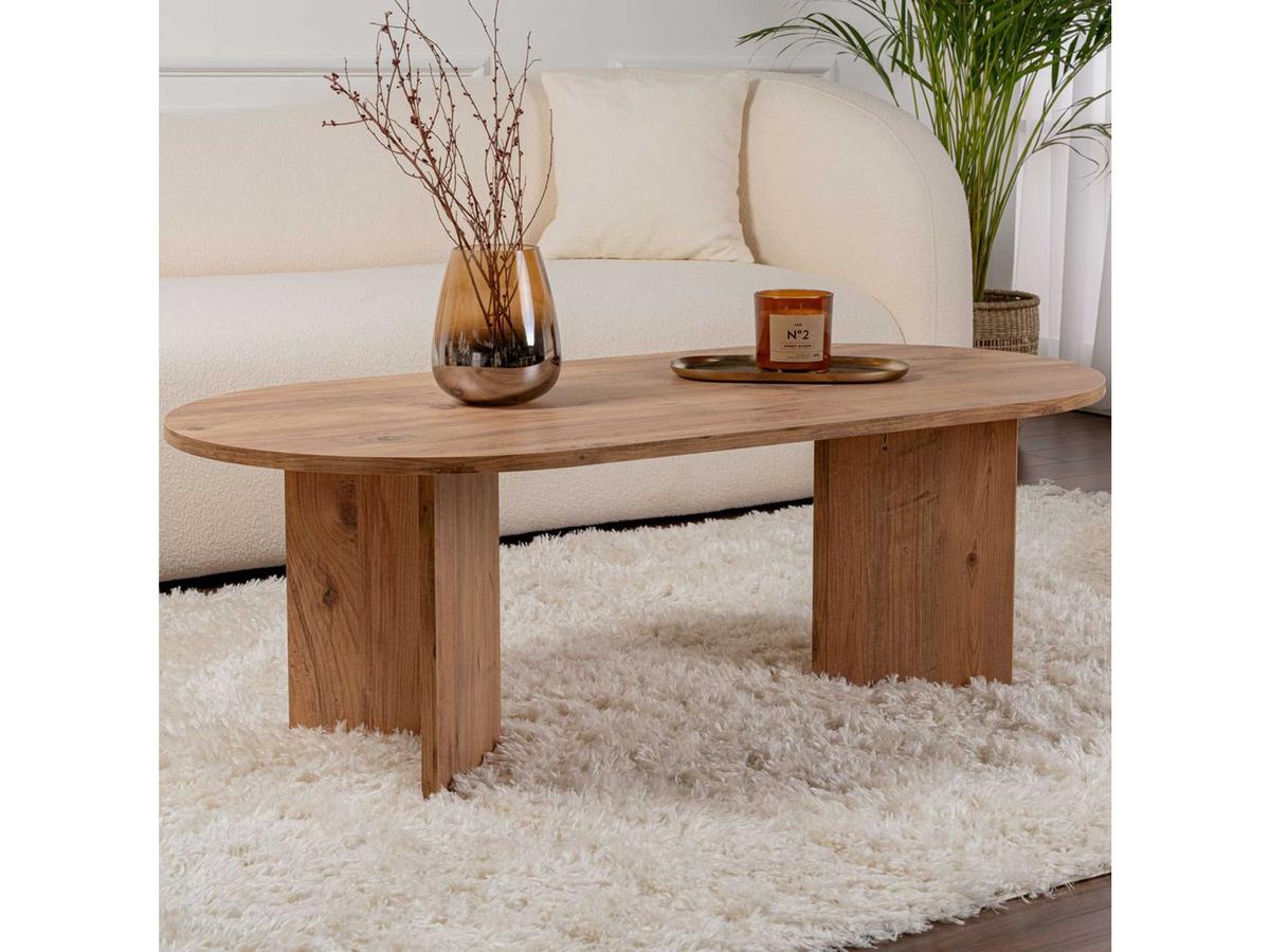 Kalune Design Ovale Salontafel - Sable - 119 x 60 x 40 cm - Atlantic Pine