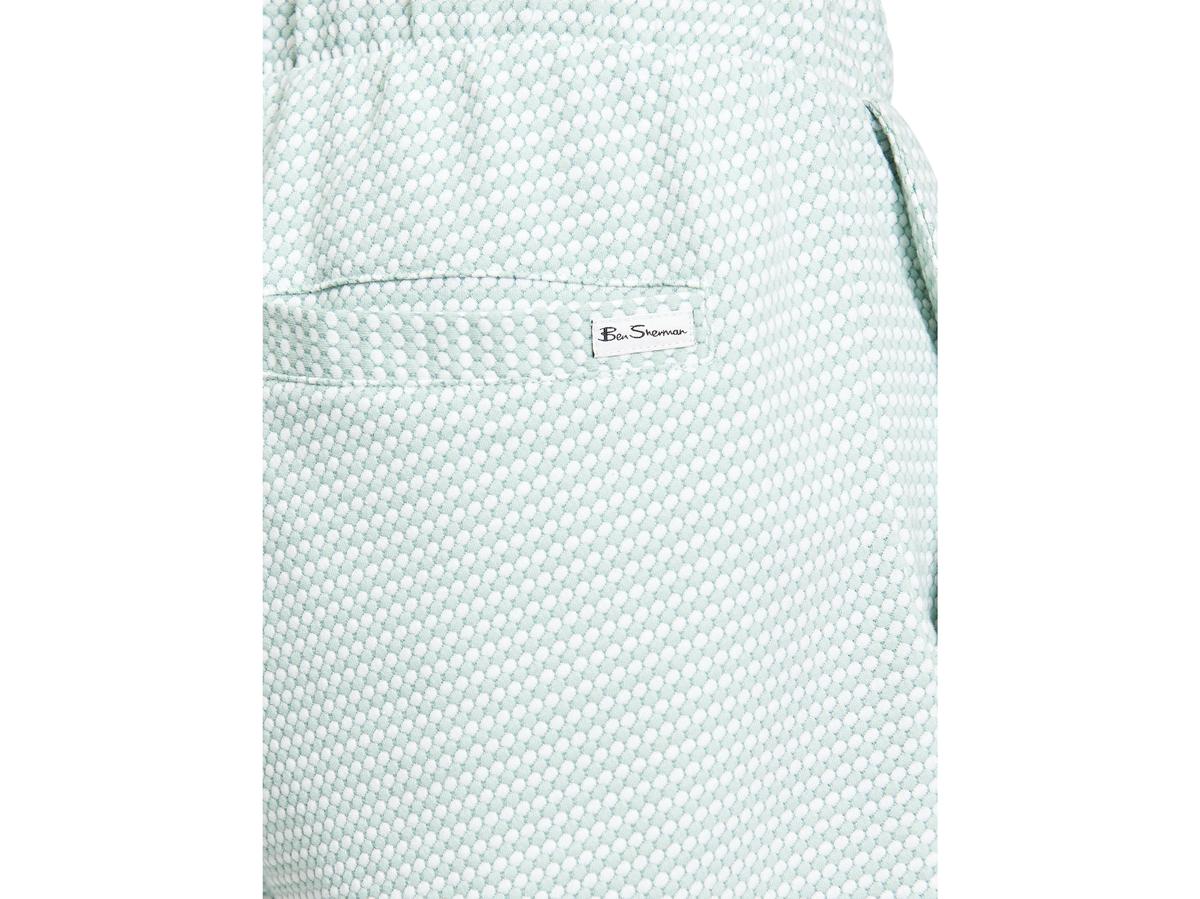 Ben Sherman Signature Shorts - Heren - Maat L - Mint - 600 Tri Colour Textured Short