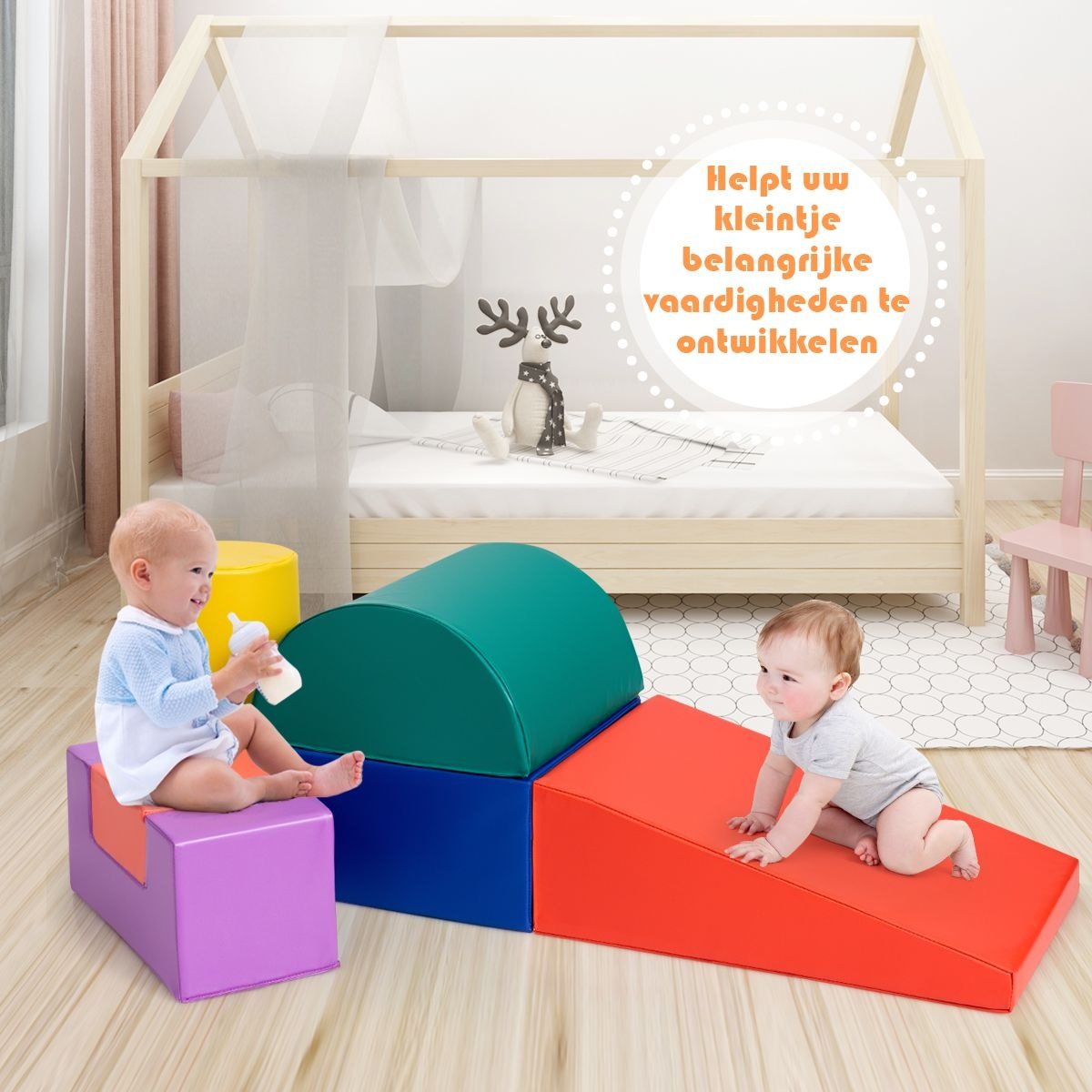 Coast 6-delige Foam Bouwstenen Set - Bouwblokken voor Kinderen - Kleurrijk