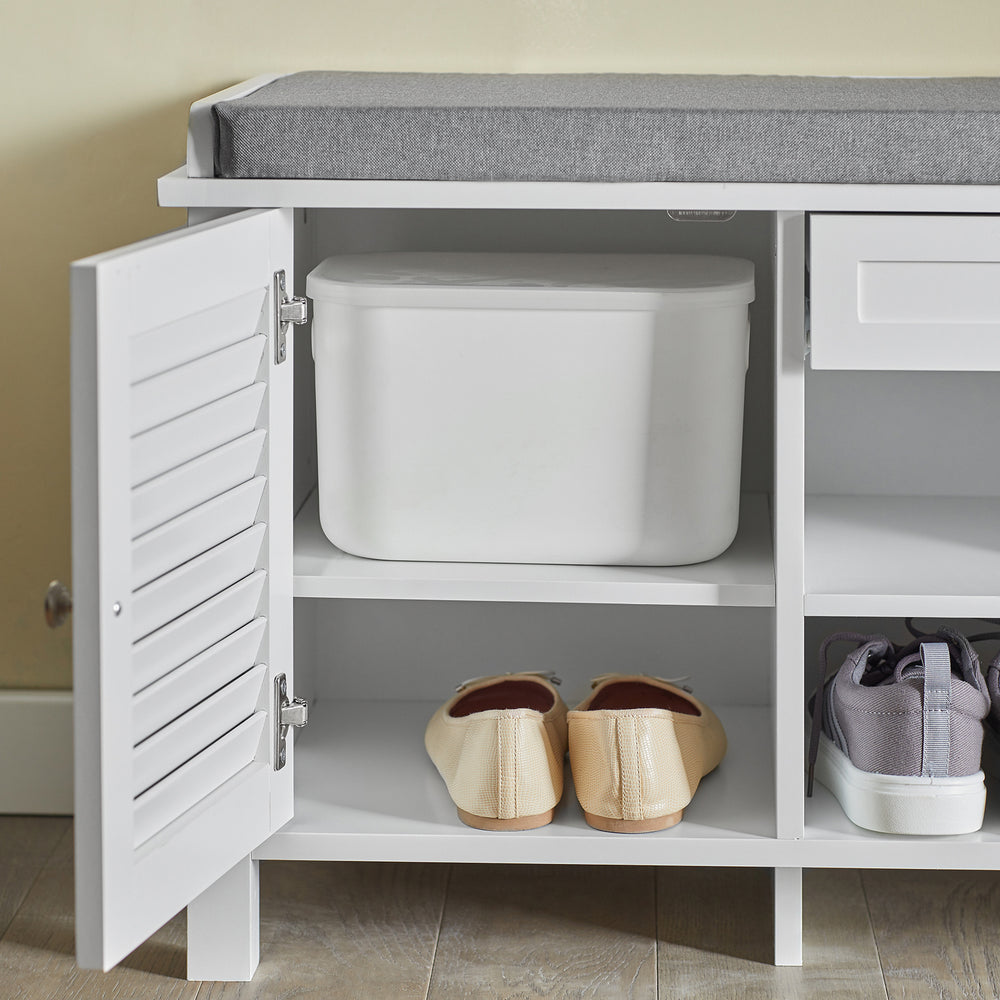SoBuy Opbergbank - Hout - 110x35x50cm