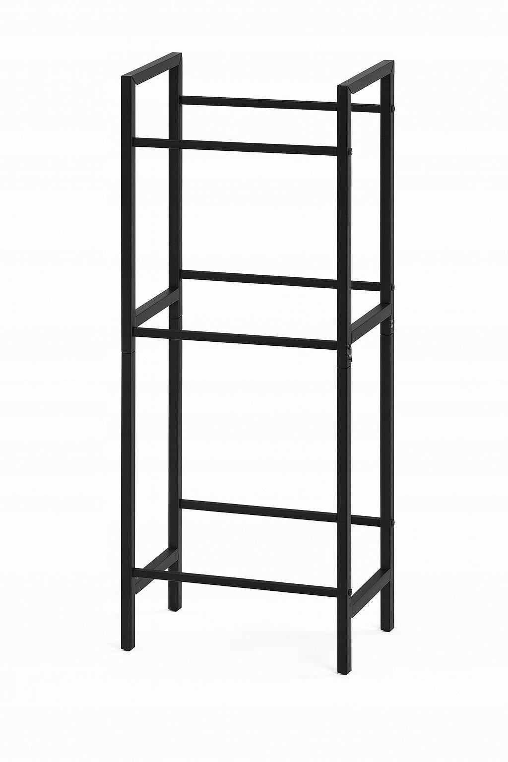 Woltu Metalen Stellingkast 4 Planken - Zwart - 120 x 45 x 30 cm