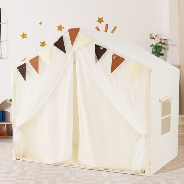 Coast Kindertent met Mat en Verlichting - Wit -
