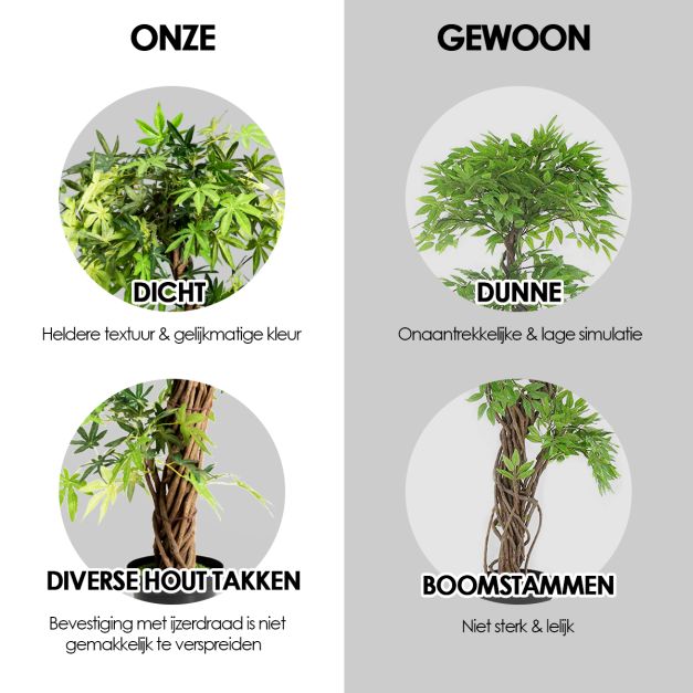 Coast Kunst Bonsai - PVC - Voor Binnen & Buiten - 160 cm