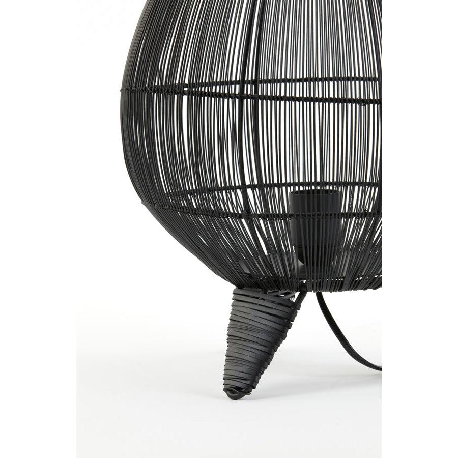 Light & Living - Tafellamp YUMI - Ø28 cm - Zwart