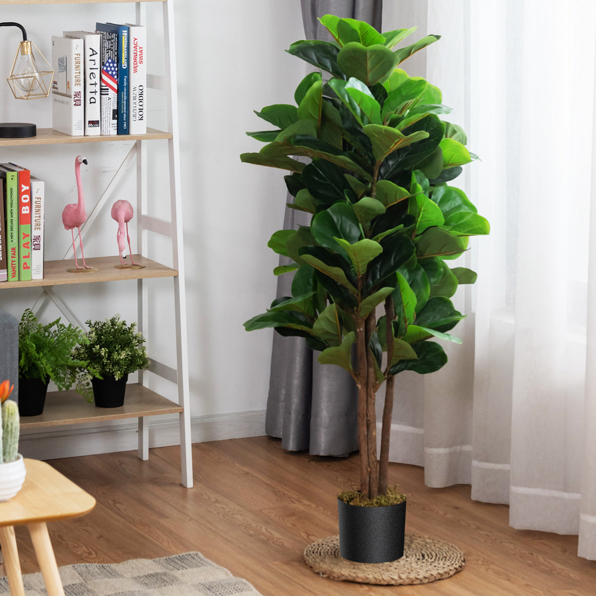 Coast 120 cm Artificial Fig Tree Art Plant Decoratie met Flowerpot