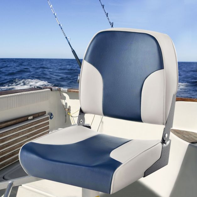 Coast Bootstoelen – Set van 2 – Opvouwbaar – Lage Rugleuning – Blauw