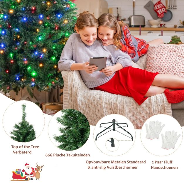 Coast Kunstkerstboom - LED - 183 cm - Ø 96 cm - Groen