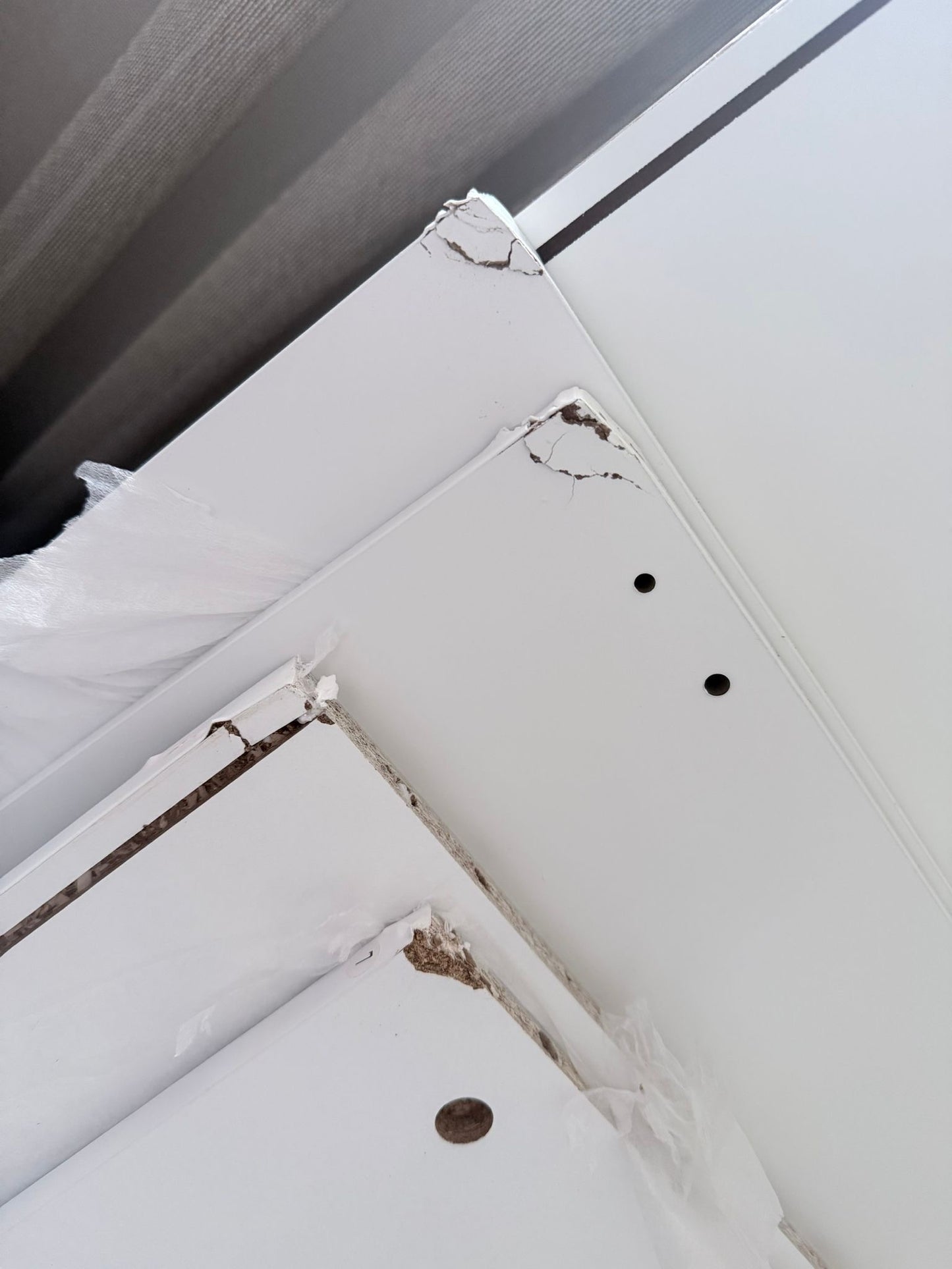 SoBuy BZR182-W Hoge Badkamerkast - Wit Houten Compositie met Waszak