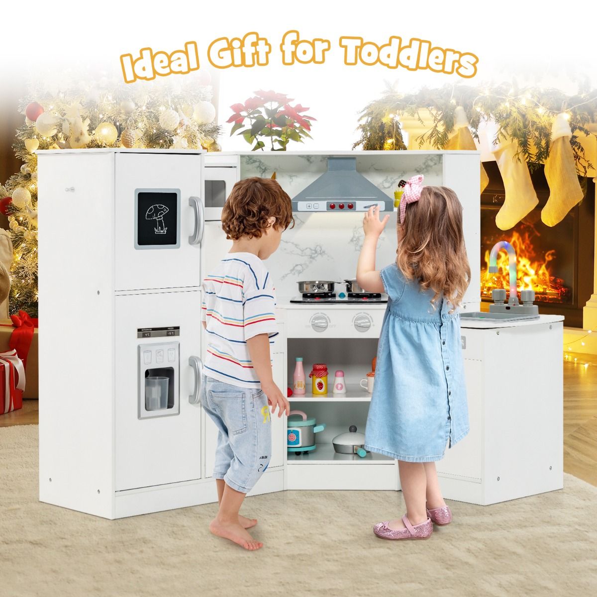 Coast Kinderkeuken - Met Licht & Geluid - Incl. Accessoires - Hout - Wit