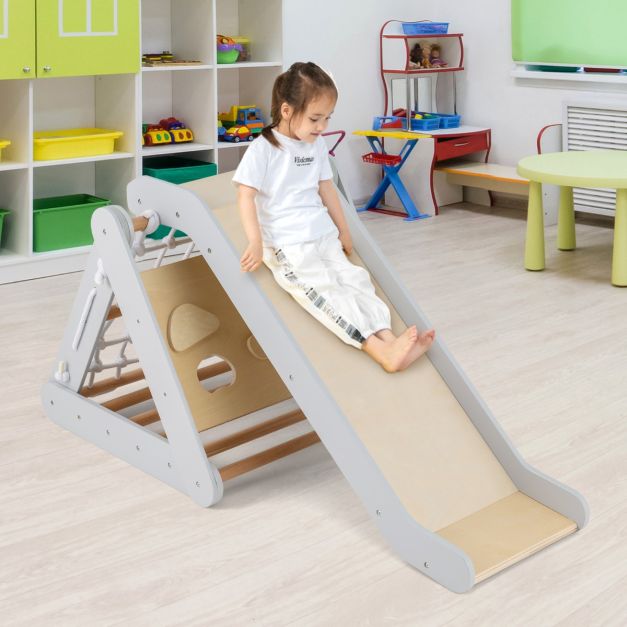 Coast Klimrek voor Kinderen - Glijbaan - 4-in-1 - 63 x 64 x 61 cm - Grijs