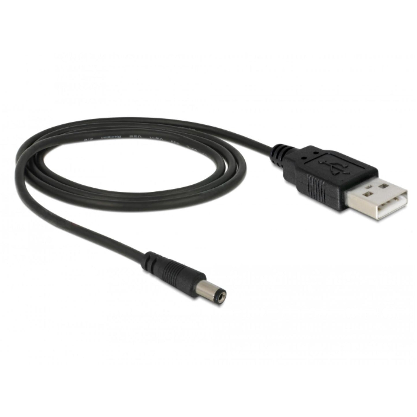 DC kabel voor HDMI splitter met remote naar usb A - Zwart
