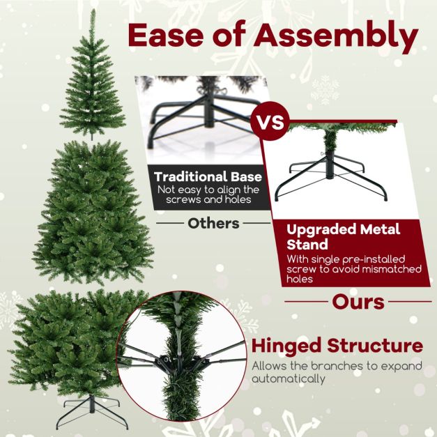 Coast Kerstboom - LED - 270° Hoekontwerp - 1137 Takuiteinden - PVC & Metaal - 240x112cm - Groen