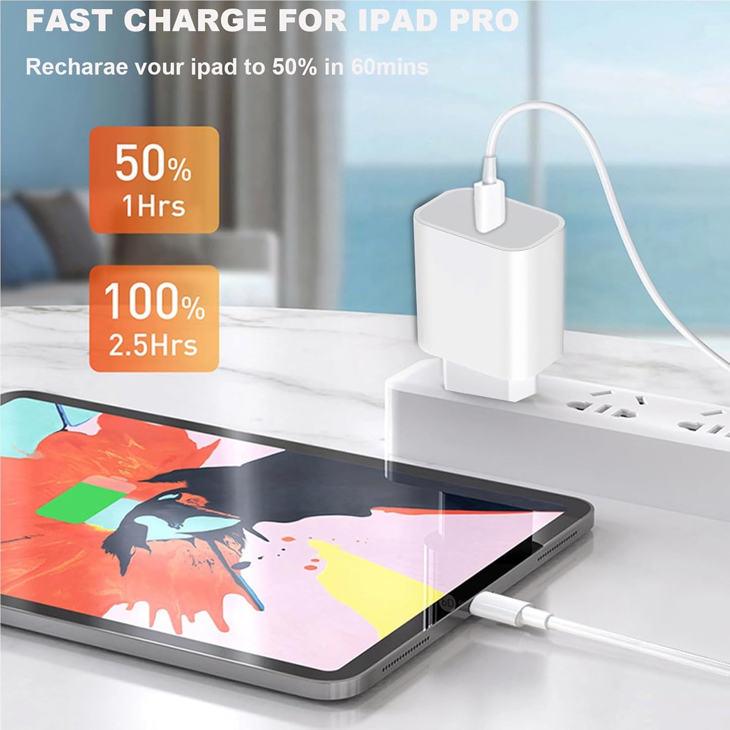 20W USB‑C Power Adapter voor Apple, USB-C Voedingsadapter Plug Snellader Lader Plug Lader voor iPhone 16 15 14 13 12 11/15 14 Pro/15 14 Pro Max/15 13 Plus /12 Pro Max/Mini, iPad, AirPods, Samsung