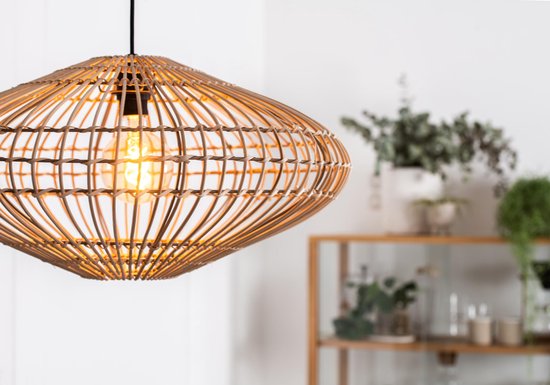 Lucide MAGALI - Hanglamp - Ø 56 cm - 1xE27 - Naturel - Japandi