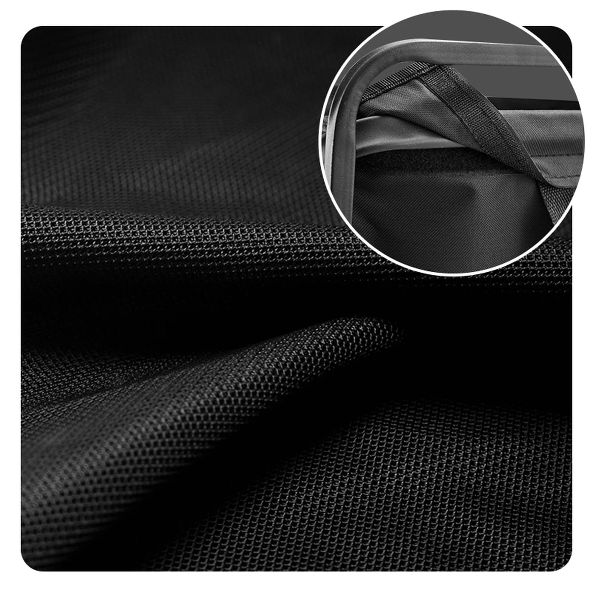 SUNCOJIA Opvouwbare Bolderkar met Wielen Zwart 80 x 46 cm