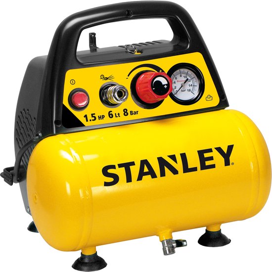 STANLEY Compressor DN200/8/6 – Exclusief 6-delige Accessoire set