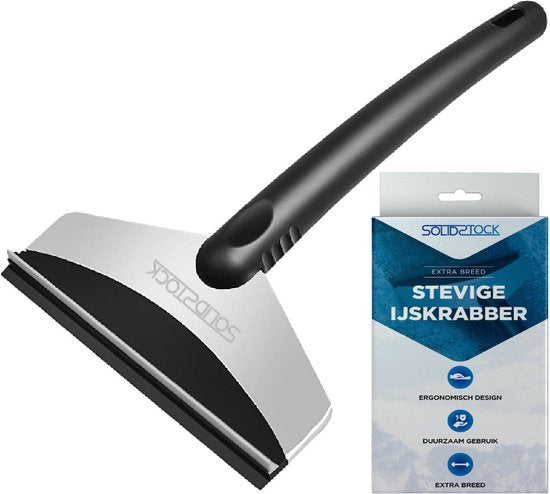 SolidStock IJskrabber Auto - Extra breed - Raamkrabber - Ergonomisch Design