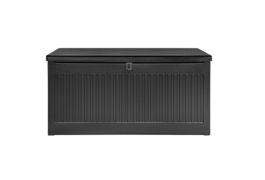 Hortensus opbergkoffer van 390 Liter  - 152 x 56 x 11cm - 200 KG + - Zwart