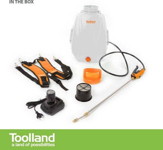 Toolland Rugsproeier Met Herlaadbare Batterij - 12 L