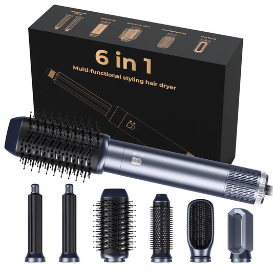 Atopskins 6-in-1 Haarstyler Volume & Glans - Föhn, Krulborstel & Stijlborstel