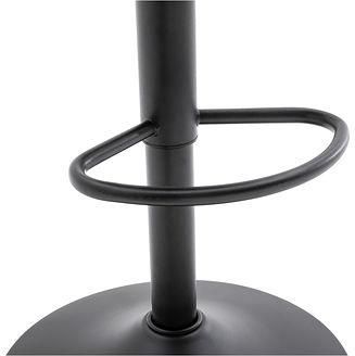 Ottawa bar Barstoel met armleuningen - 2 stuks - zwart metalen voet - vintage velours stof - verstelbare zithoogte 63-84 cm - 52x91x51 cm