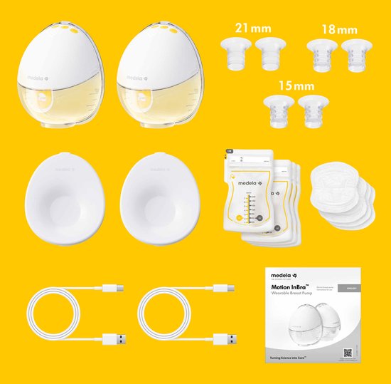 Medela Motion InBra™ - Dubbele Elektrische Borstkolf - Draagbaar en Discreet - Efficiënt en Comfortabel - Inclusief Inserts