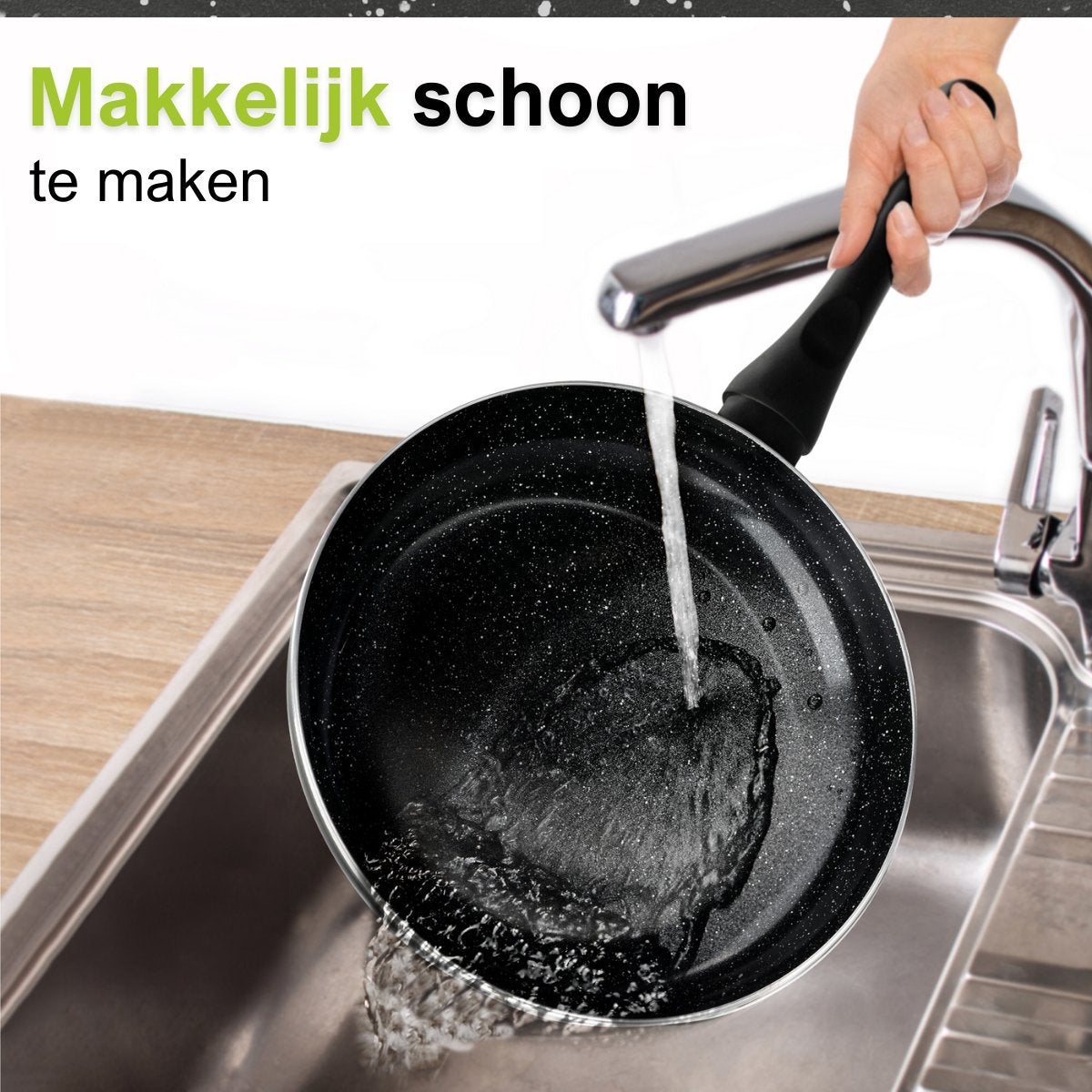 CeraFusion Keramische Pannenset 10-delig - Set met Koekenpannen, Hapjespan, kookpotten - Inductie Pannen - Pannensets Aluminium