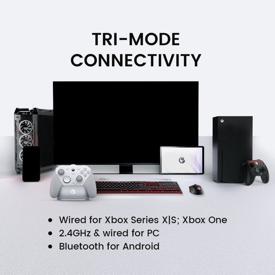 GameSir G7 Pro - Bedrade controller - Hall Effect - Xbox Series X/S, Xbox One, PC en Android - Wit