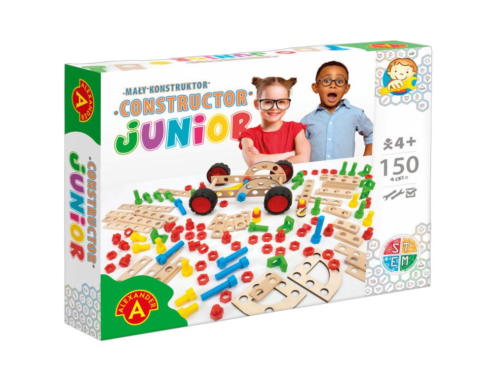 Alexander Toys Constructor Junior DIY Bouwset - 150 onderdelen - Vrij bouwen zonder instructies