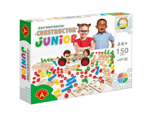 Alexander Toys Constructor Junior DIY Bouwset - 150 onderdelen - Vrij bouwen zonder instructies