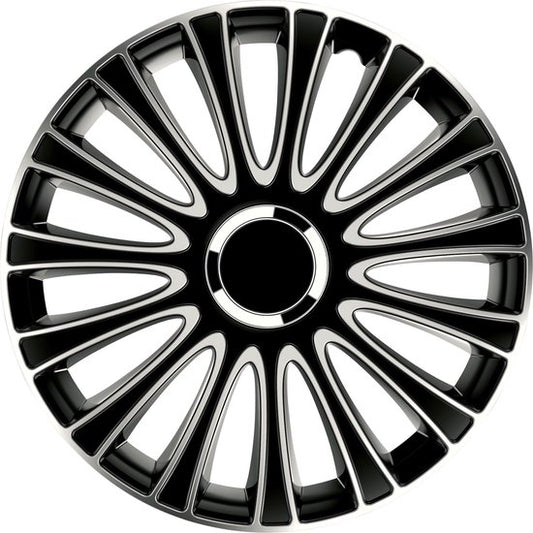 Carpoint Wieldoppen Le Mans Pro 16 Inch Abs Zwart/zilver Set Van 4