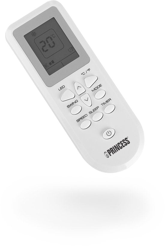 Princess Mobiele Airco - 9000 BTU - Smart - 3-in-1 - Airconditioner - Ventilator - Luchtontvochtiger - App Bedienbaar - WiFi - Afstandsbediening - Touchscreen - Incl. Raamdichting Kit - 358909