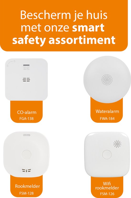 Smartwares Slimme Rookmelder - FSM-12601 - Wifi - Wit