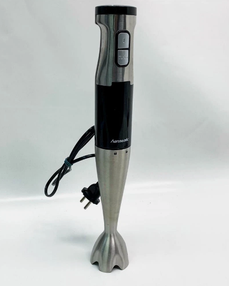 Hanseatic Staafmixer 3-in-1 1000W – Zwart/Zilver – Met Garde, Hakmolen en Hoge Maatbeker