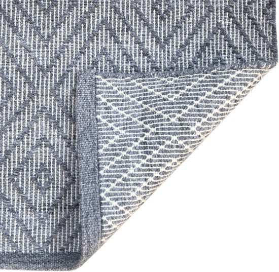 AXI Bali Buitenkleed – Rechthoekig – 160 x 230 cm – Grijs – Geometrisch patroon - Buitenkleed – Buitentapijt – Weer- en UV-bestendig – Plat geweven – Tuintapijt – Voor binnen en buiten