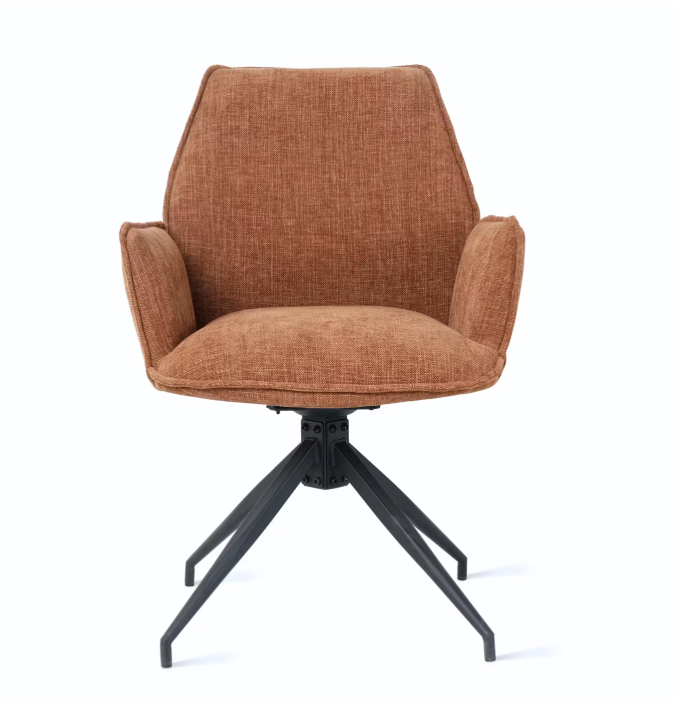 multifurn eetkamerstoel Jill - draaibaar - stof roest - duopack