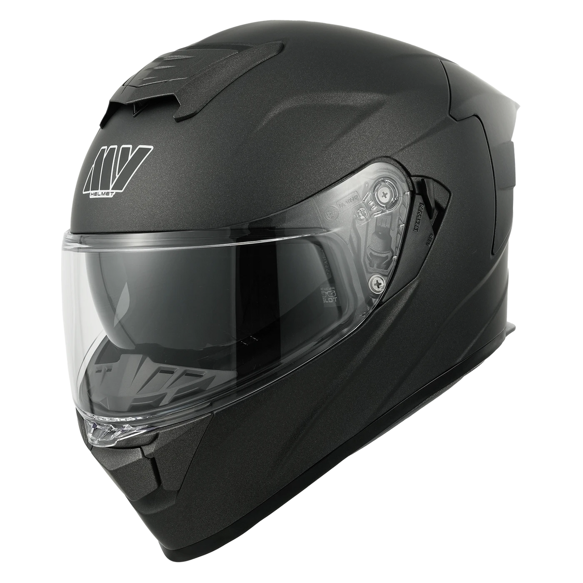 MY Integraalmotorhelm – ECE R 22.06 Gecertificeerd – Maat M – Mat Titane en Zwart – ABS