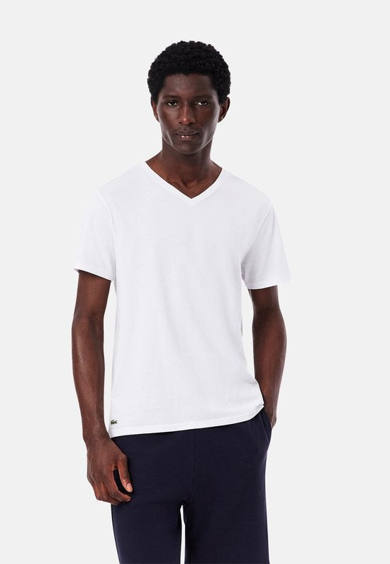 Lacoste t-shirt T-shirt met korte mouwen 3 stuks - wit - maat XXL