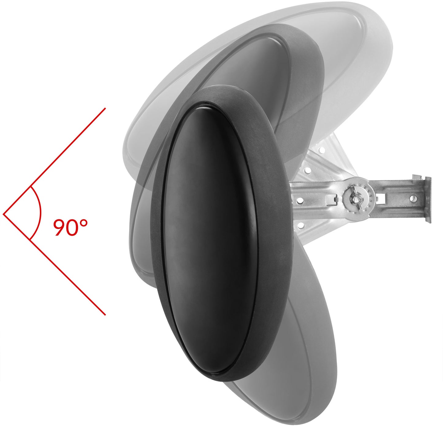 Monzana Infraroodstraler 2500W - Incl. Afstandsbediening – Zwart