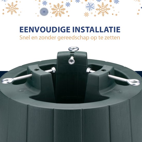 Arti Casa Kerstboom Standaard - Kerstboomvoet voor Echte Kerstboom - Kerstboomstandaard voor Binnen - Stammen tussen 35 - 130 mm