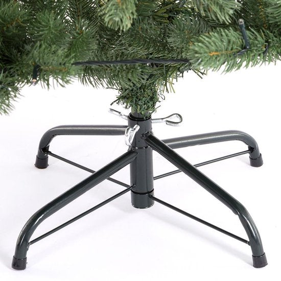 Casaria Kunstkerstboom – 140cm Kerstverlichting 100 LEDS - Groen