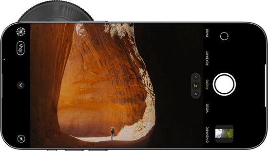 Shiftcam LensUltra 60mm Telelens – 2-5x scherpe optische zoom – Uitstekende scherptedieptecontrole – Gemaakt van fluorietglas en aluminium - Zwart