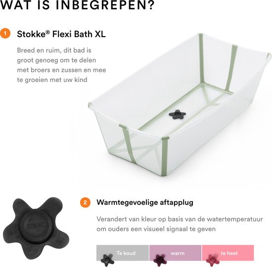 Stokke® Flexi Bath® XL - Transparant Groen