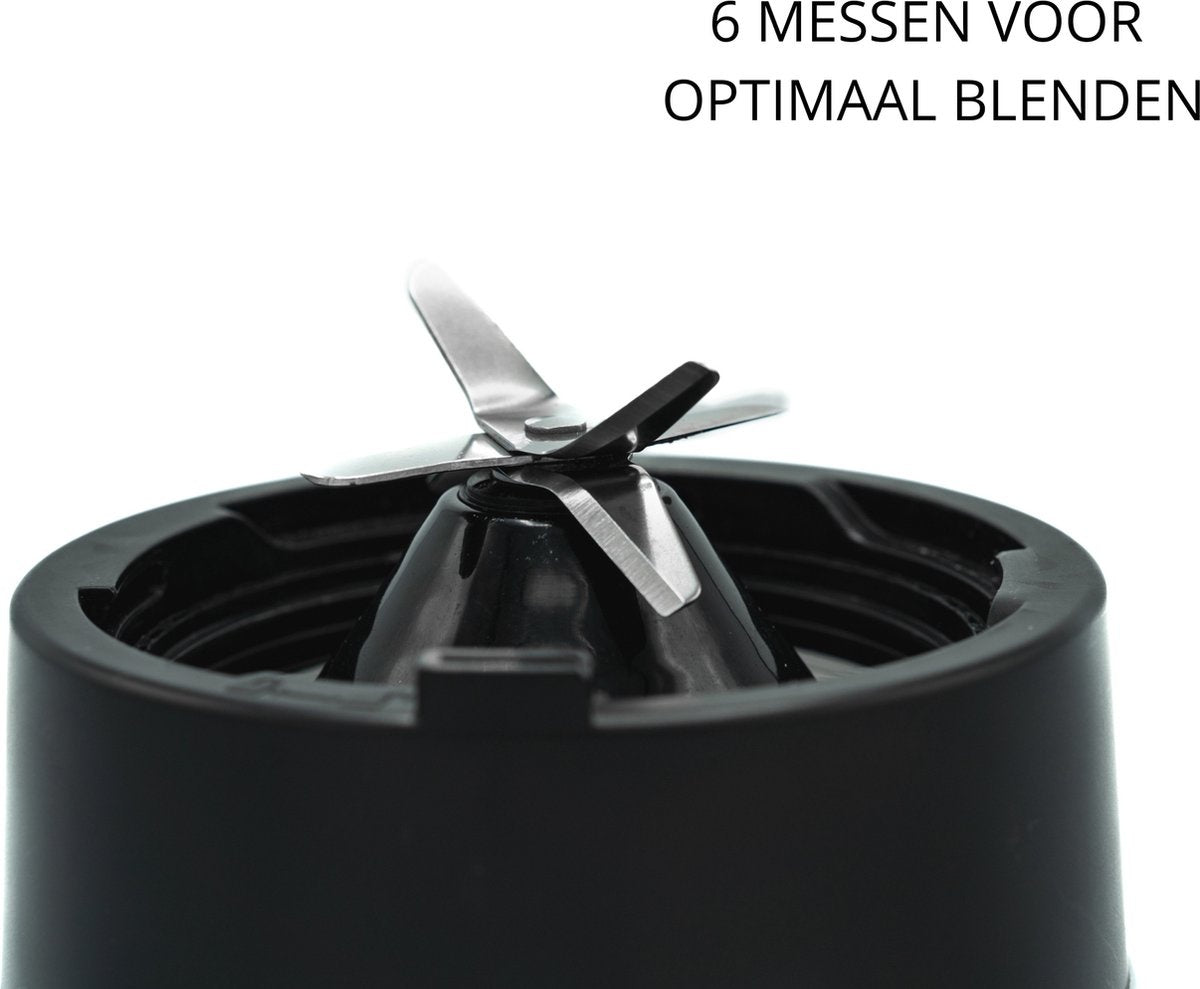 Safecourt Kitchen HB100 - Krachtige Blender - 5 programma's - 1000W - 1.5L