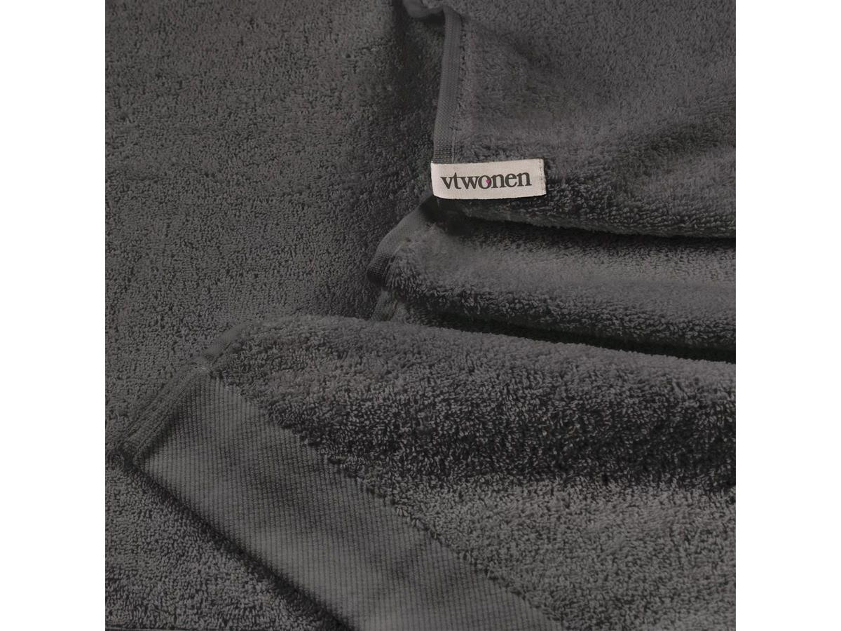 VT Wonen Soft Embrace Handdoek - Set van 8 - 50 x 100 cm - Anthracite