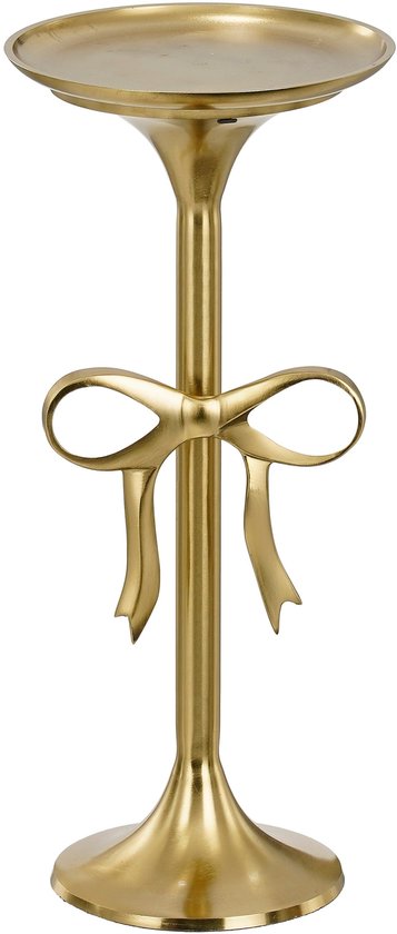 Bijzettafel - H57 x Ø25 cm - Gerecycled aluminium - Goud
