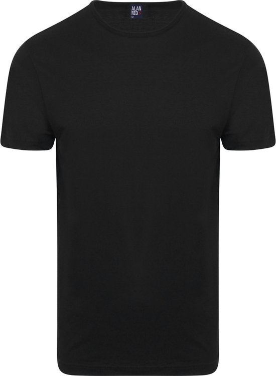 Alan Red Derby O-Hals Heren T-Shirt Black (2Pack) - Zwart - Maat S