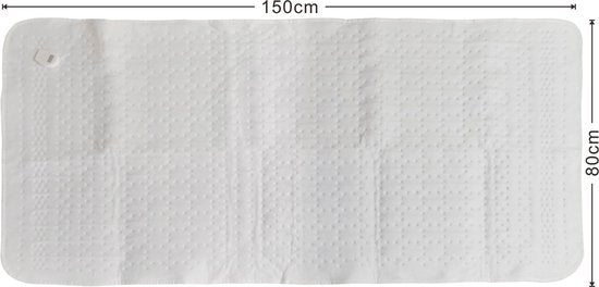 Tomado TEB1505W - Elektrische deken 1 persoons - Elektrische onderdeken - Extra snelle opwarming - 150 x 80 cm